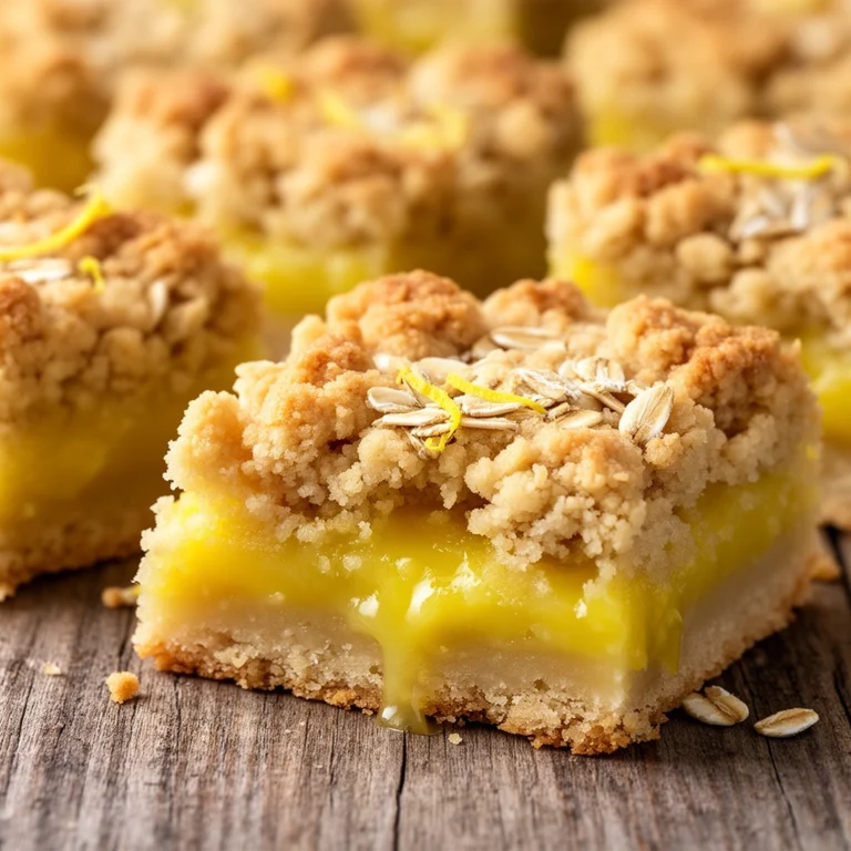 Lemon Oatmeal Crumble Bars