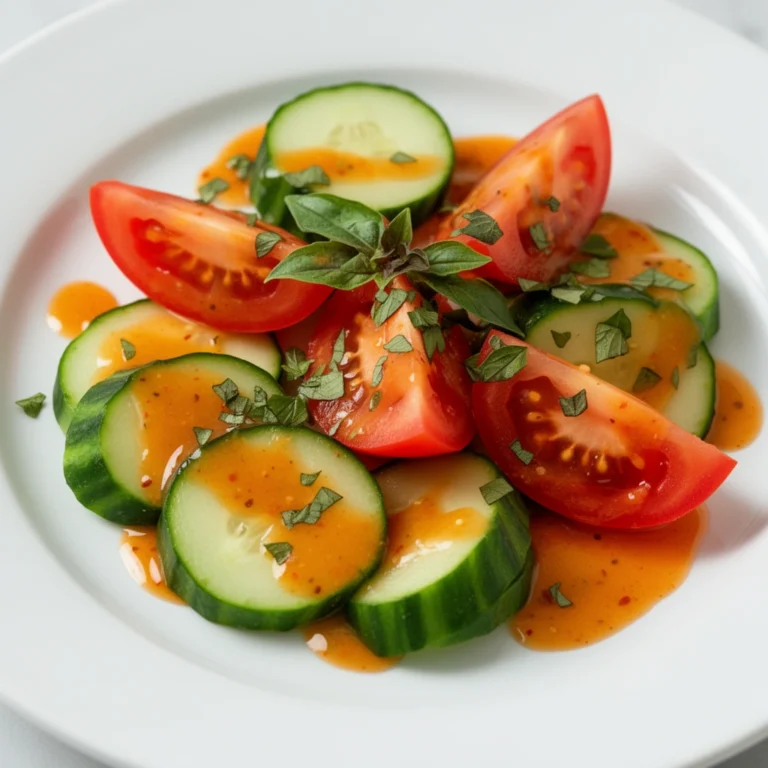 Cucumber Tomato Salad Italian Dressing