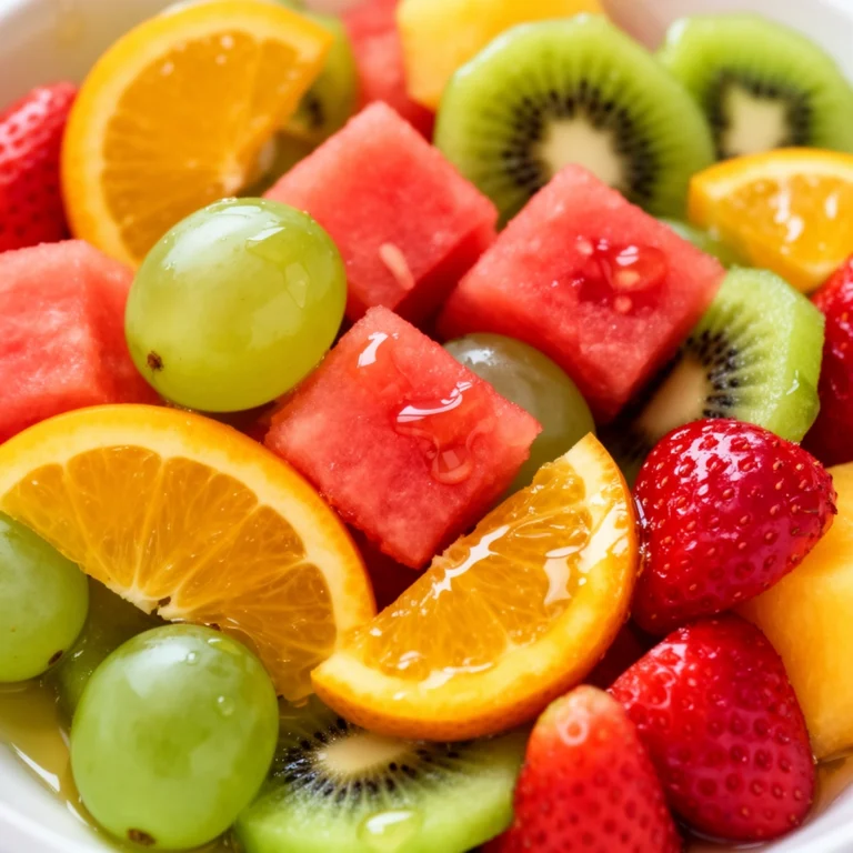 Fruit Salad With Honey Lime Dressing