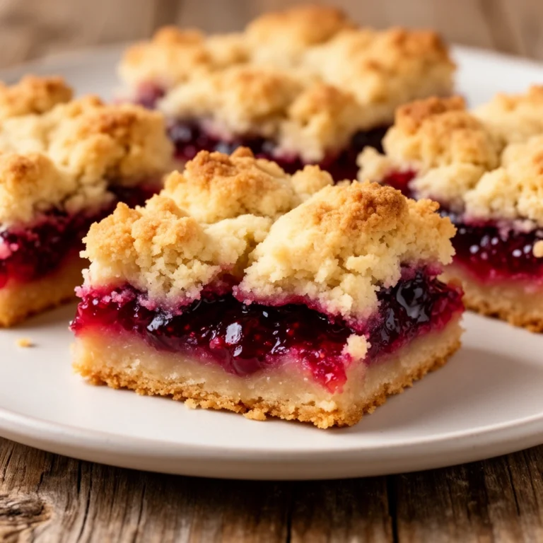 Jam Crumble Bars