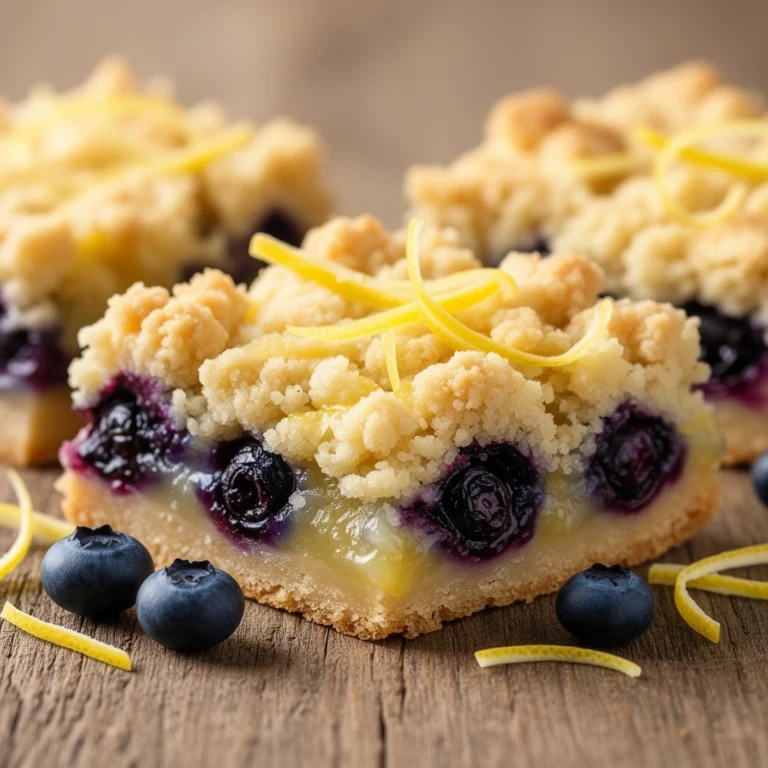 Blueberry Lemon Crumble Bars