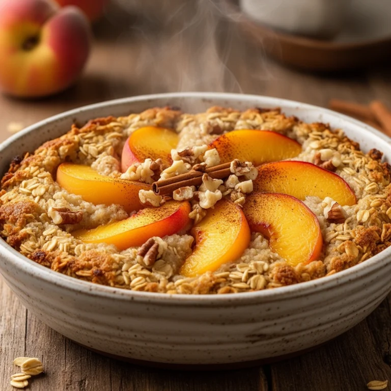 Peach Baked Oatmeal
