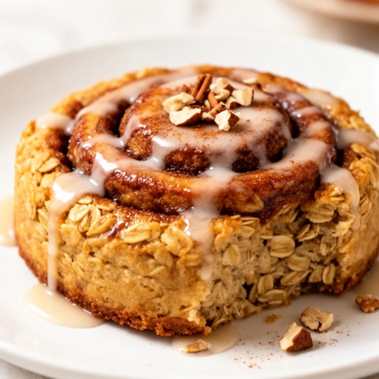 Cinnamon Roll Baked Oatmeal