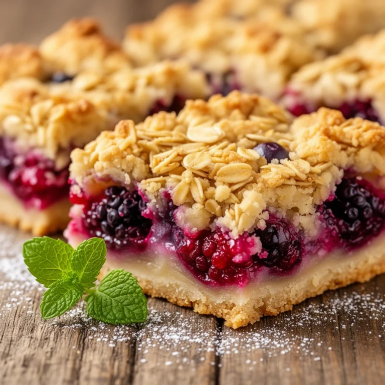 Mixed Berry Crumble Bars