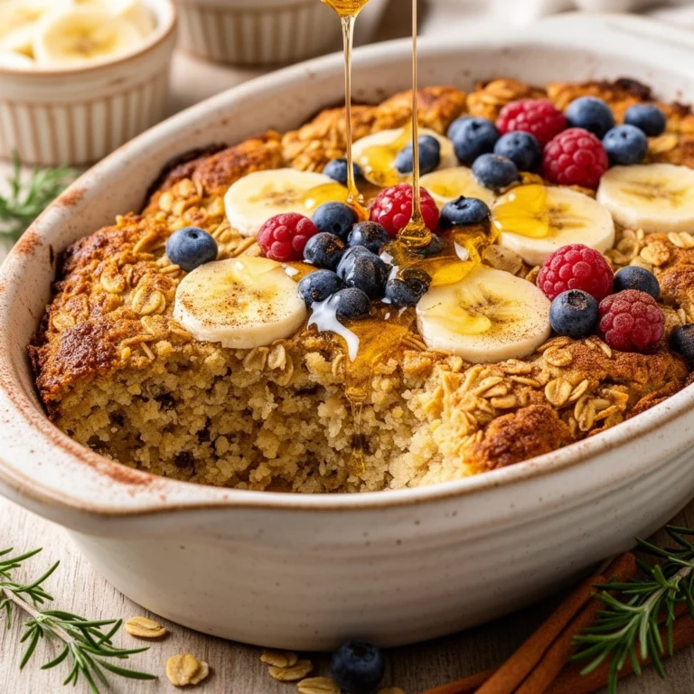 Healthy Baked Oatmeal Recipe