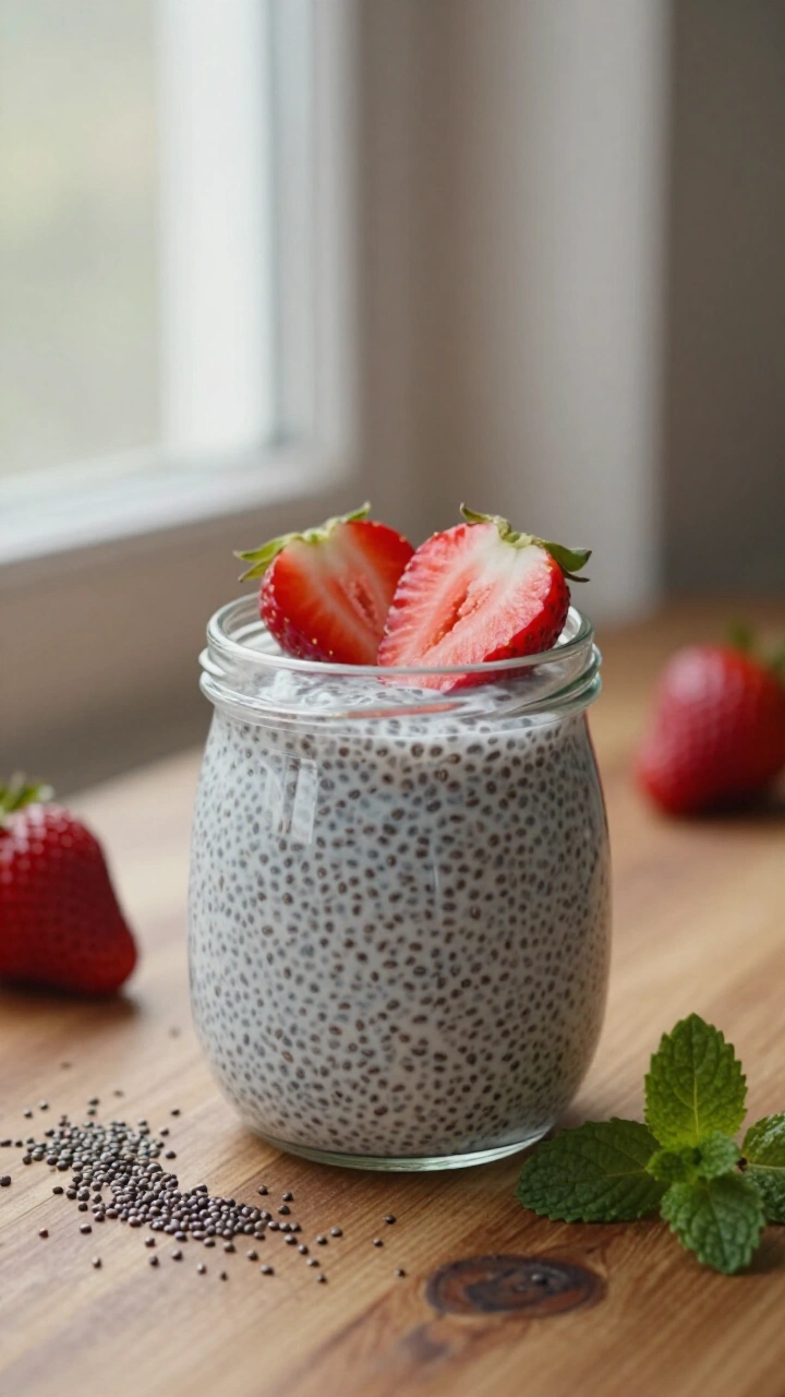 Strawberry Chia Seed Pudding