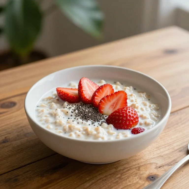 Strawberry Cream Overnight Oats