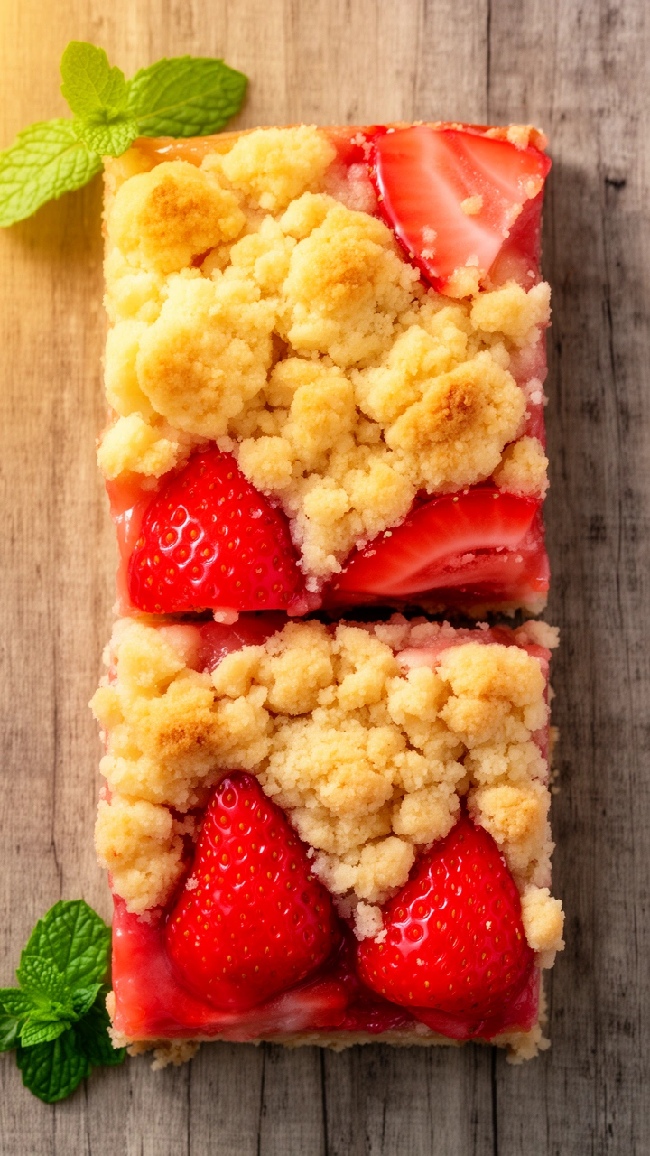 Strawberry Crumble Bars