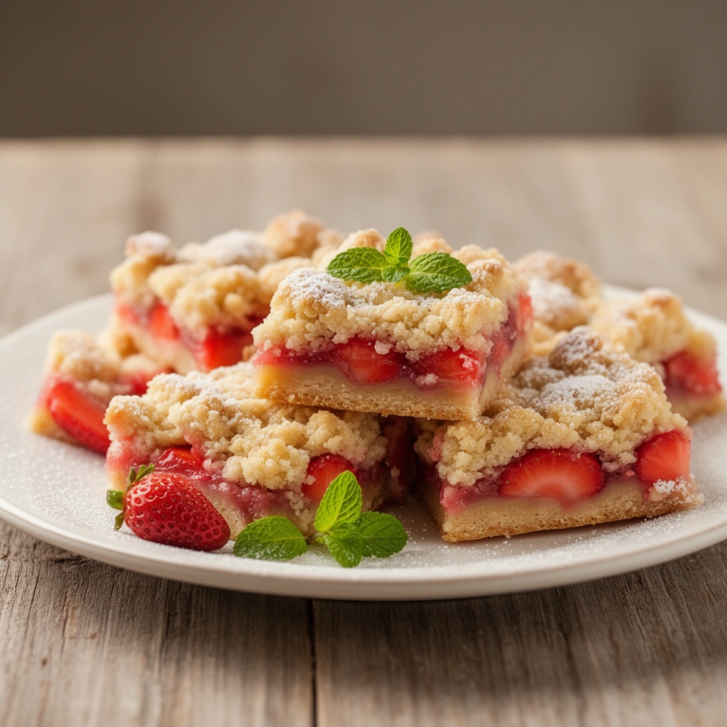Strawberry Crumble Bars