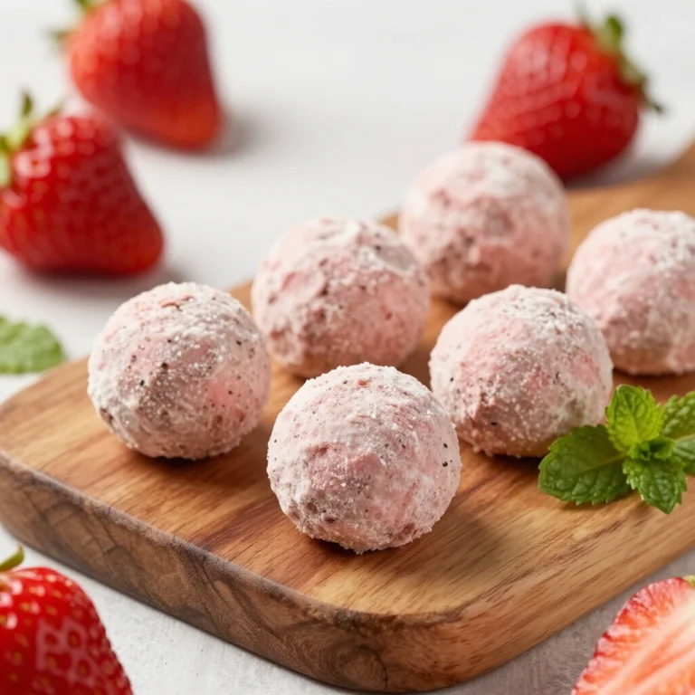 Strawberry Protein Balls