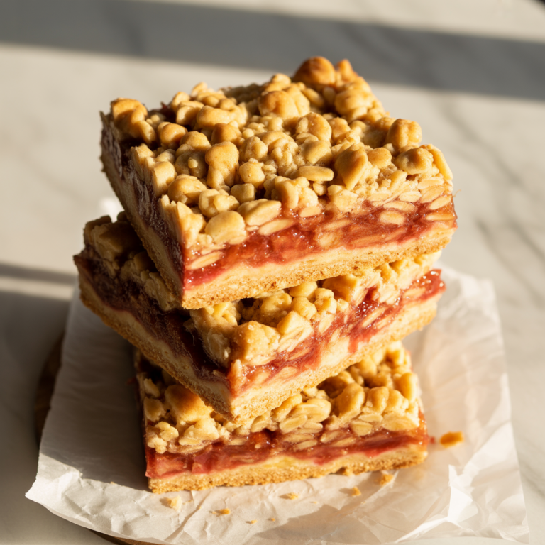 Rhubarb Crumble Bars